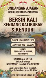 BERSIH KALI SENDANG KALI BUBAR KARANGMOJO